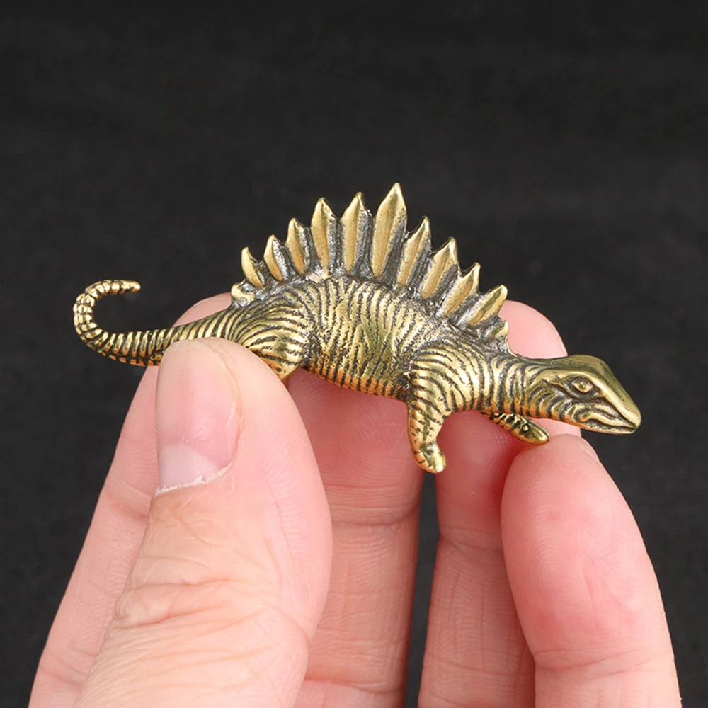 Vintage Bronze Mini Dinosaur Ornament