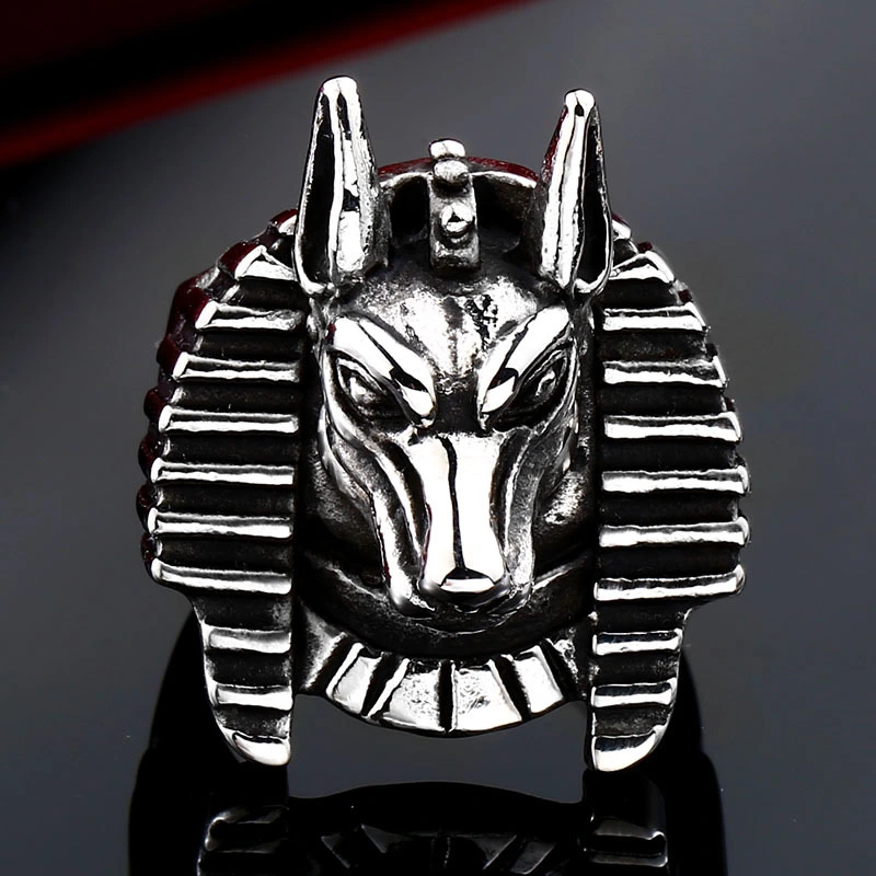Men's Personality Wolf Head Titanium Steel Ring
