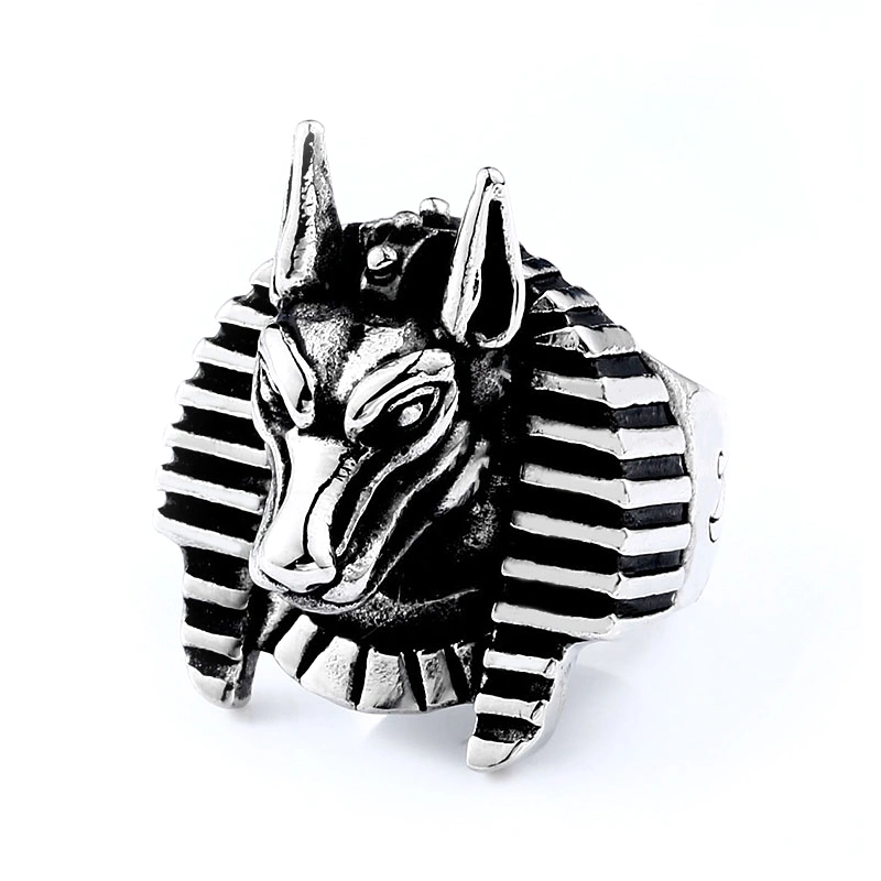 Men's Personality Wolf Head Titanium Steel Ring