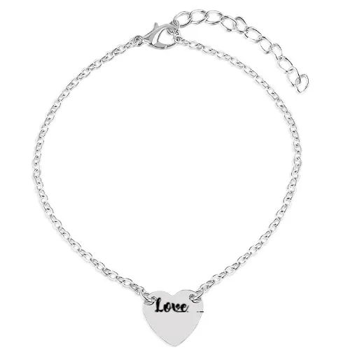 Love Heart Bracelet for Wrist or Ankle