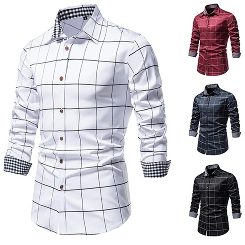 Men's Printed Shirt Over Shirt Cardigan Long