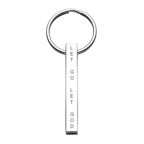 Let Go and Let God Keychain