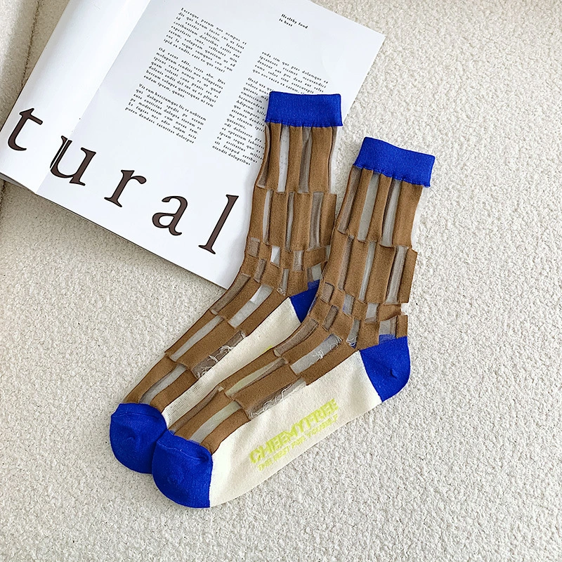 Klein Blue Summer Glass Silk Socks