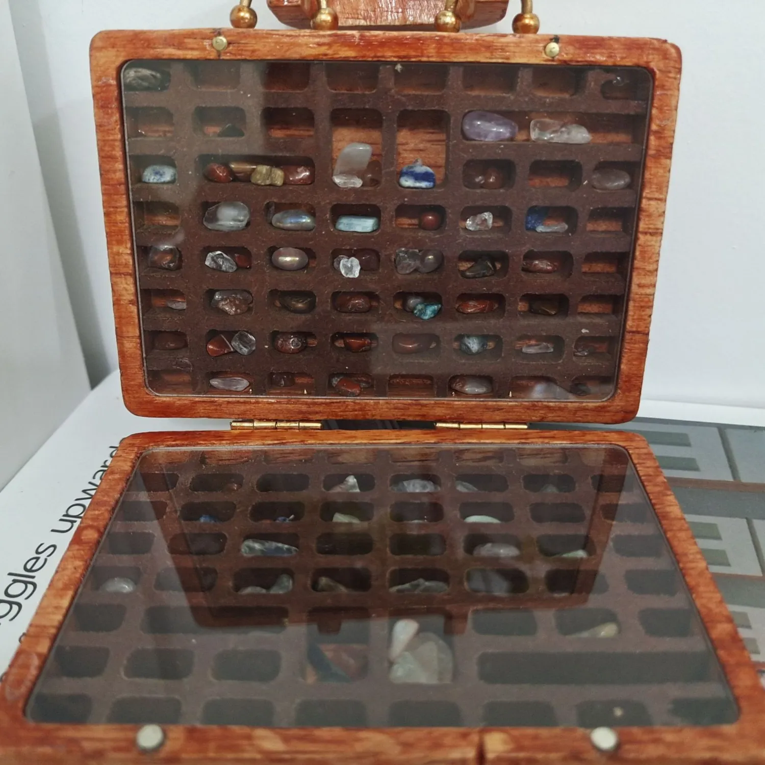 Wooden Crystal Box Suitcase