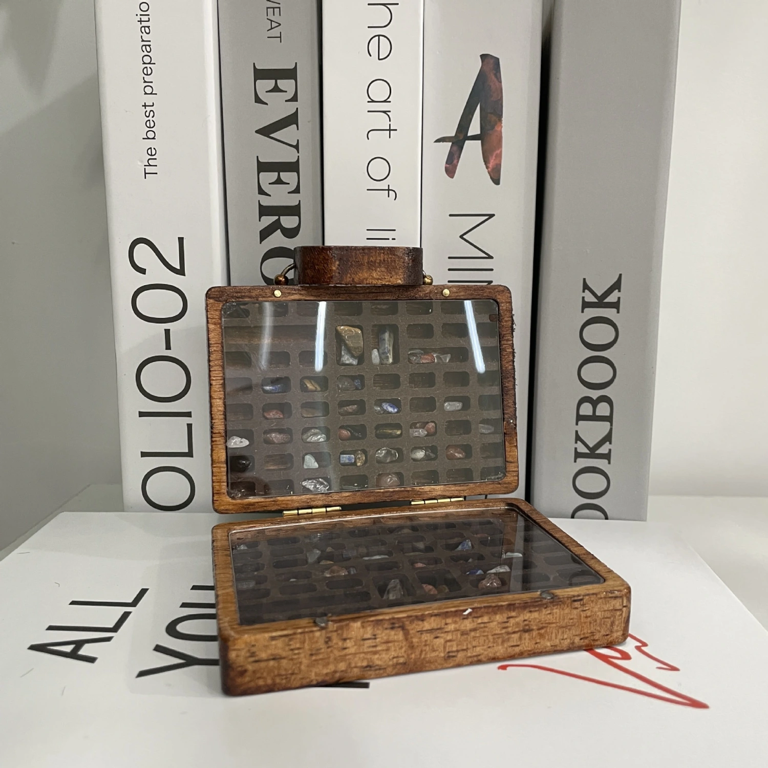 Wooden Crystal Box Suitcase
