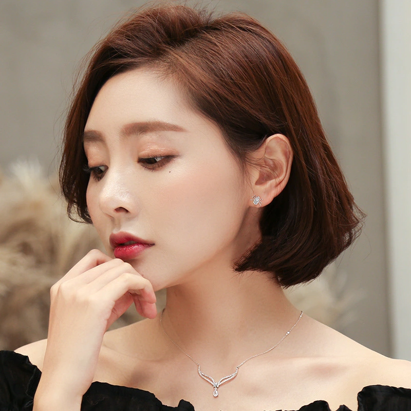 Fashion Simple Earrings Korean Female Net Red Personality