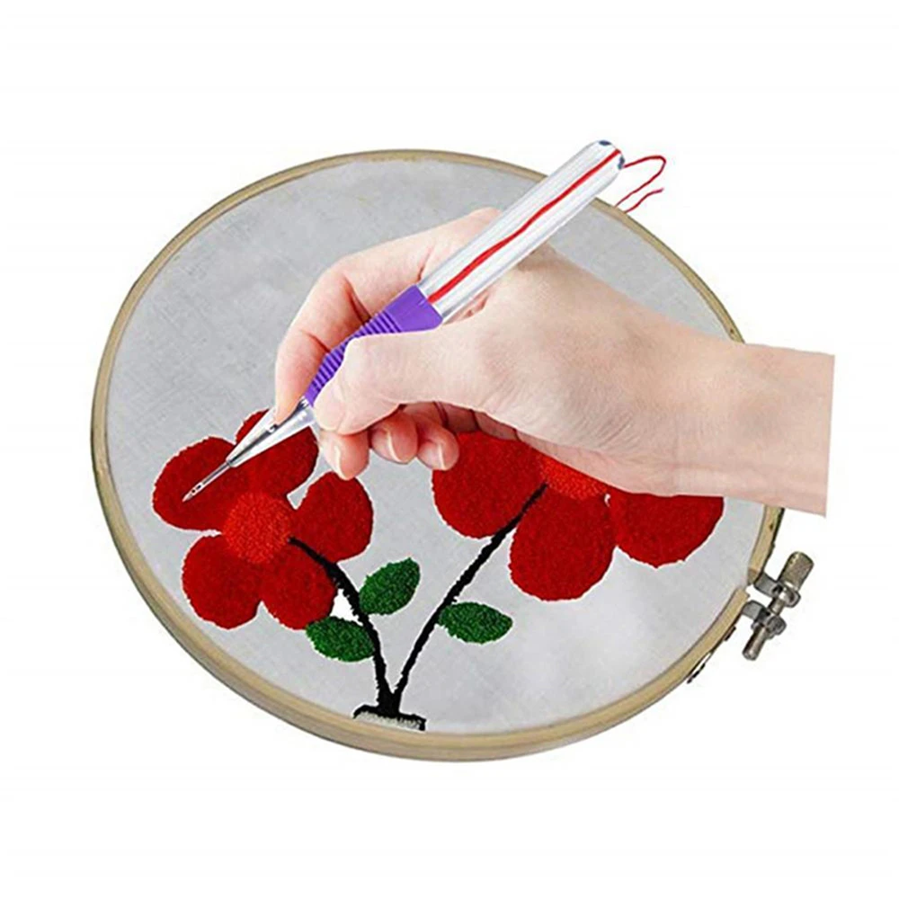 Handmade DIY Chopped Flower Needle Poke Poke Needle Embroidery Pen