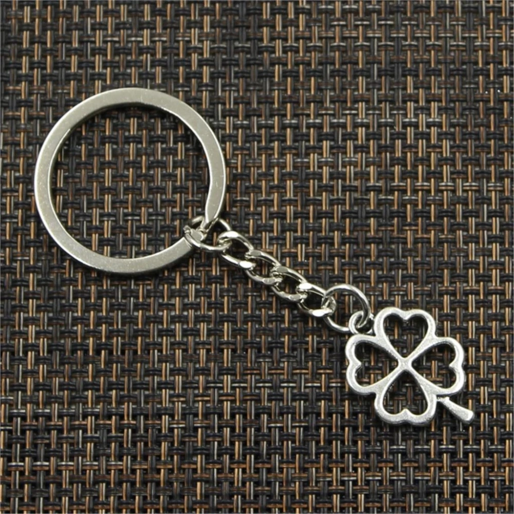 Plant Key Chain Four-Leaf Clover Bag Car Pendant