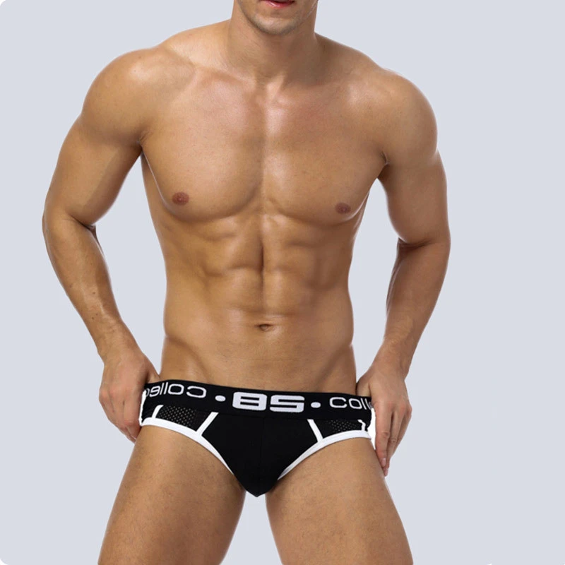 Men's Hollow Mesh Youth Breathable Cotton Briefs