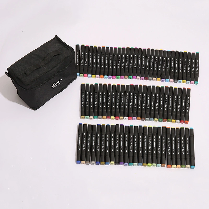 Double-ended Marker Oil-based Watercolor Pen Painting