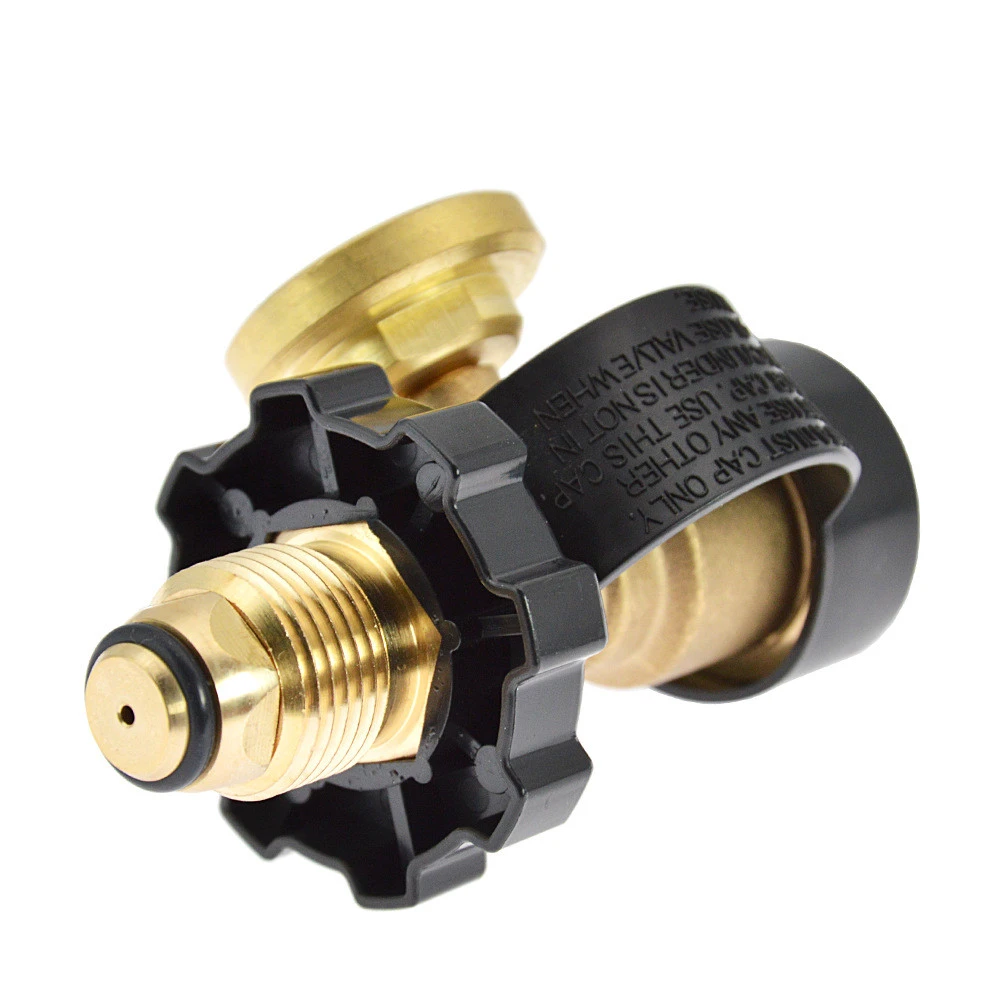 POL Propane Adapter Connector With Luminous Pressure Gauge Adapter Gas Tank Converter