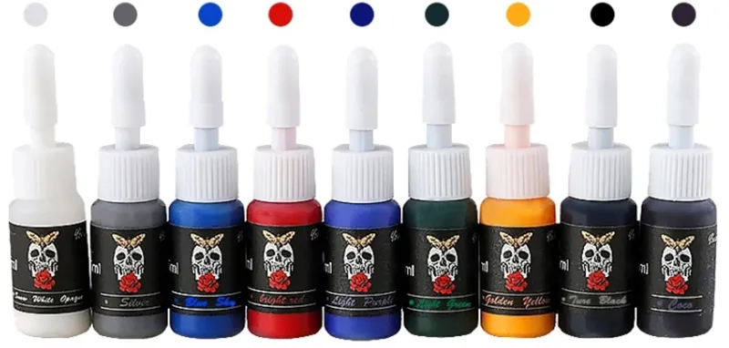 5ml Skull Tattoo Color Practice For Beginners