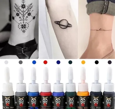 5ml Skull Tattoo Color Practice For Beginners