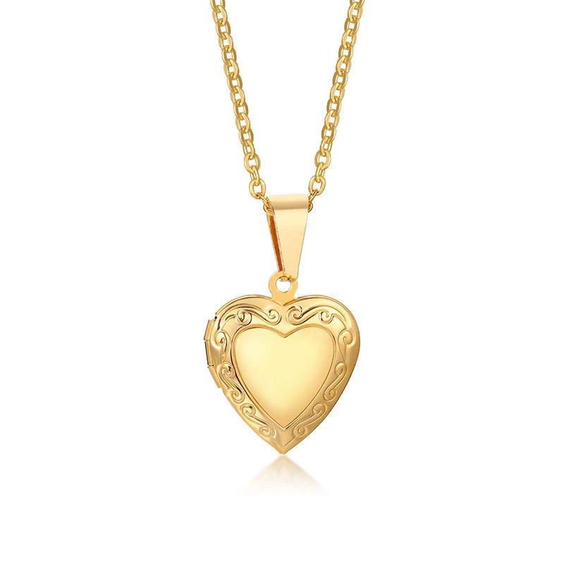 European And American Heart Shaped Zircon Ladies Necklace Pendant