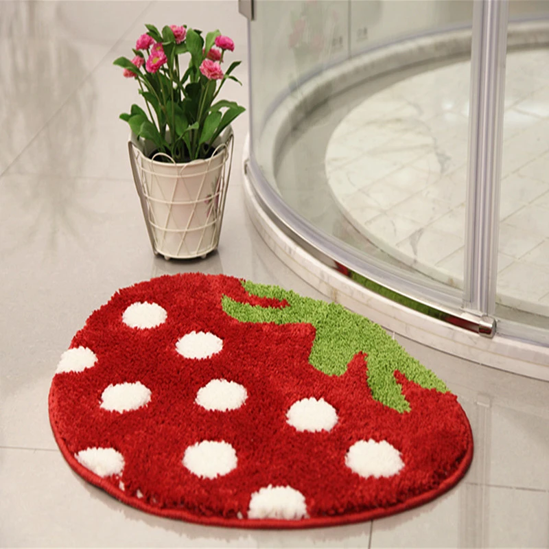 Suede Non-slip Carpet Cartoon Bathroom Absorbent