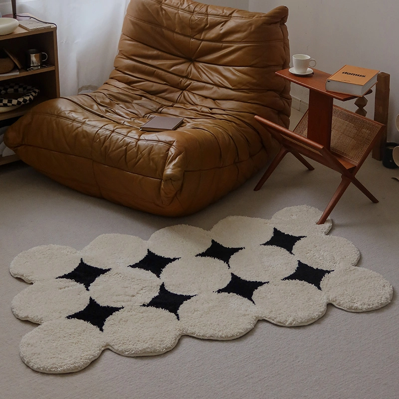 Nordic Ins Style Tufted Carpet Bedroom