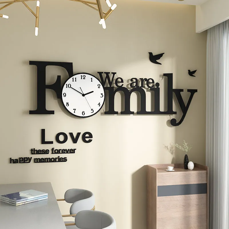 Nordic Style Fashion Creative Light Luxury Wall Clock Decoration