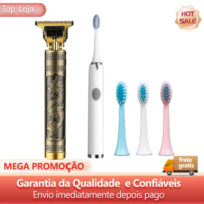 Aparador De Pelo Kemei KM 700B Dourado 100V 240V