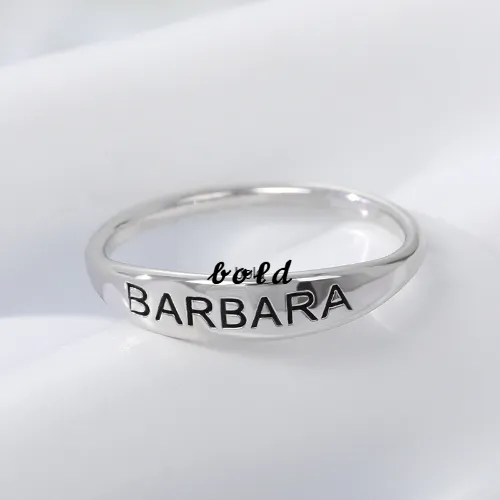 Custom name ring