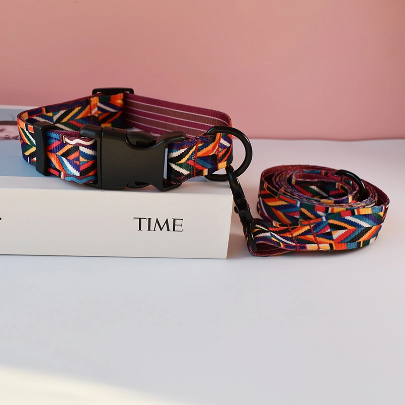 Printed Dog Leash Ribbon Ethnic Pet Supplies