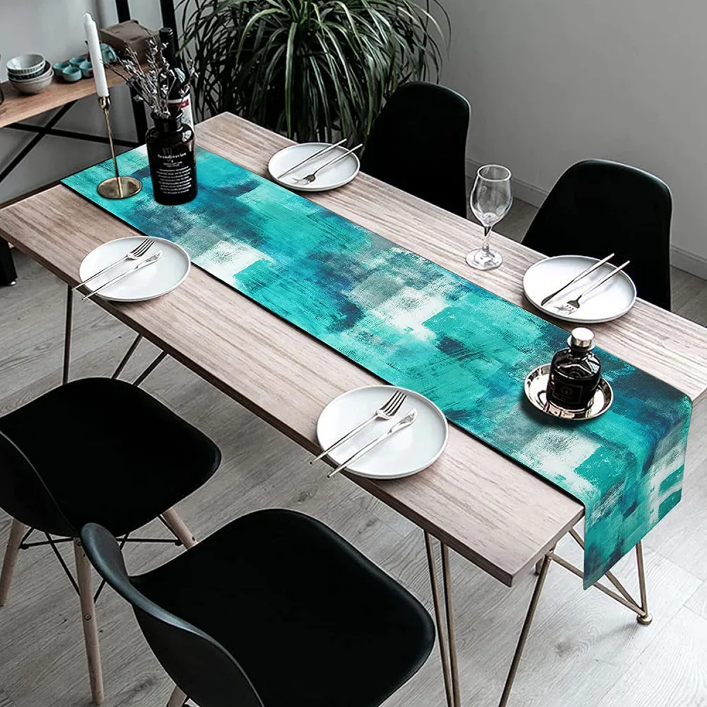 Wood Grain Series Style Rectangular Fabric Tablecloth