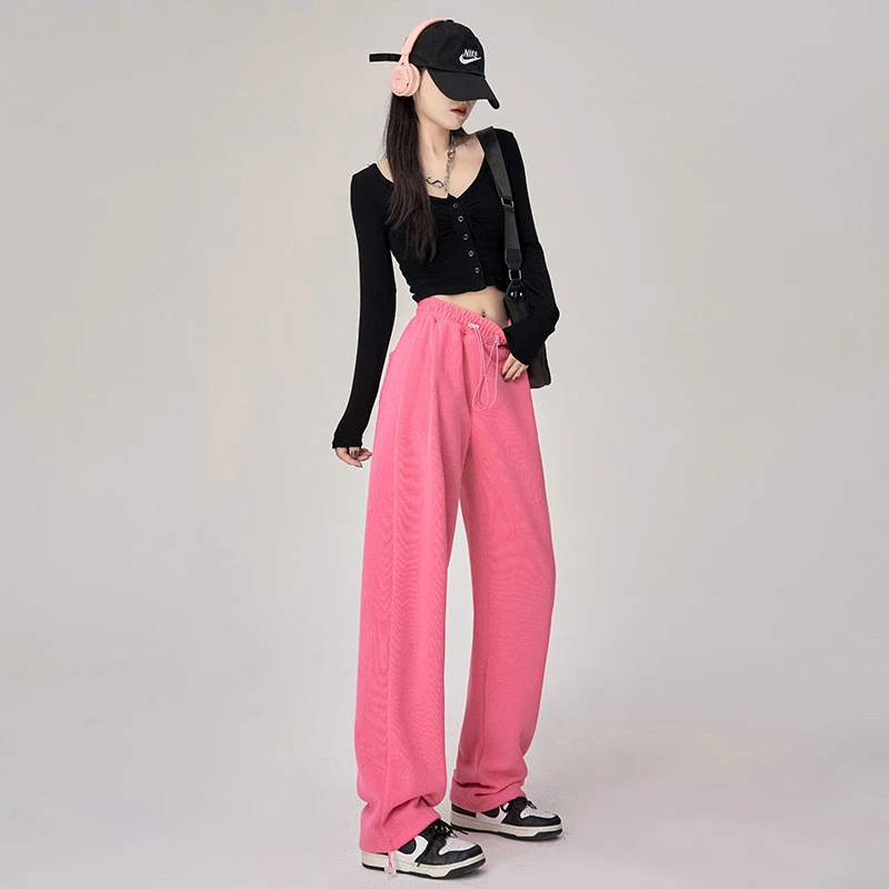 Women's Thin Loose Loose Straight Leg Sports Pants