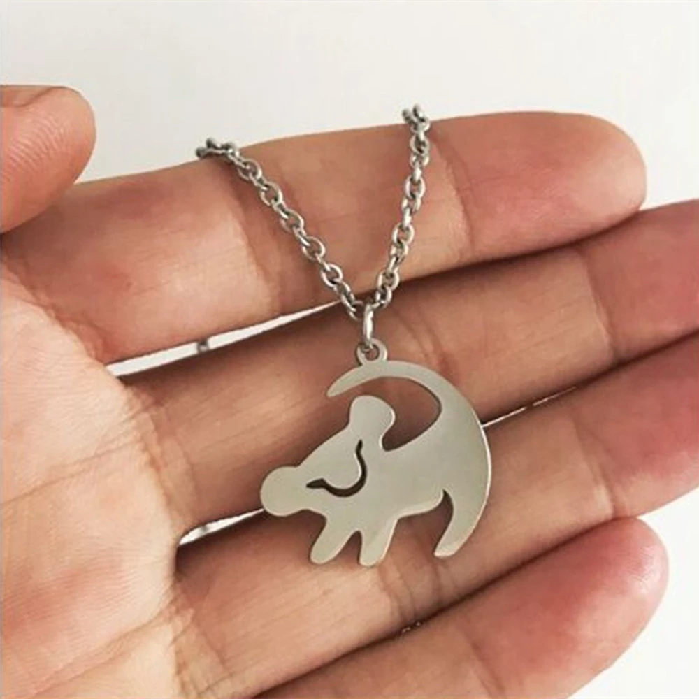 Emoticon Lion Simba  Clavicle Chain