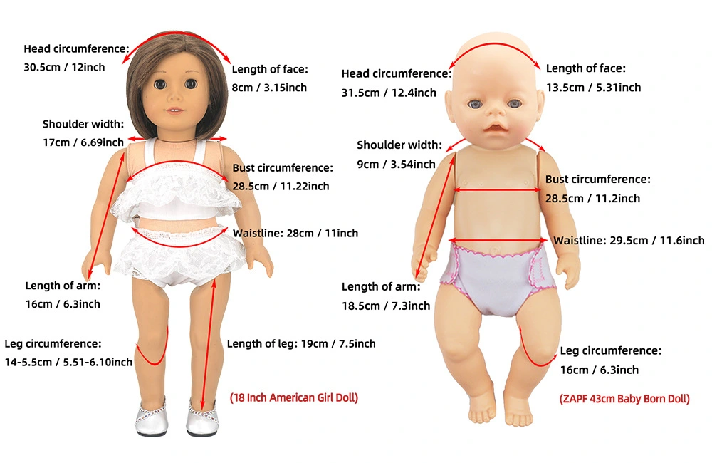 Summer Thin 18-inch Doll Clothes Dress