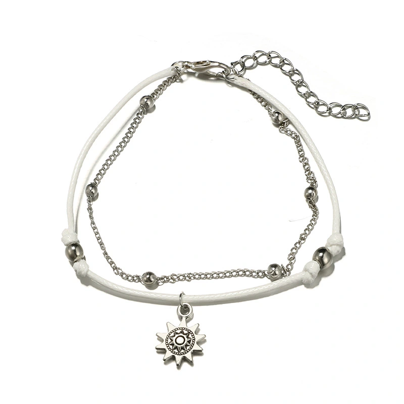 Women's Fashion Personality Handmade Ball Bead Pendant Anklet