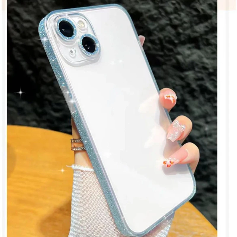 Drop Resistant Transparent Tempered Glass Phone Case
