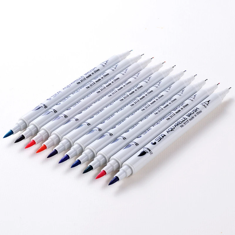 Children's Double-headed Soft-headed Water-soluble Painting Marker