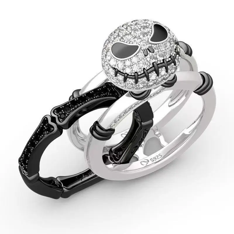 Punk Motorcycle Style Men's Domineering Skull Magic Claw Ring