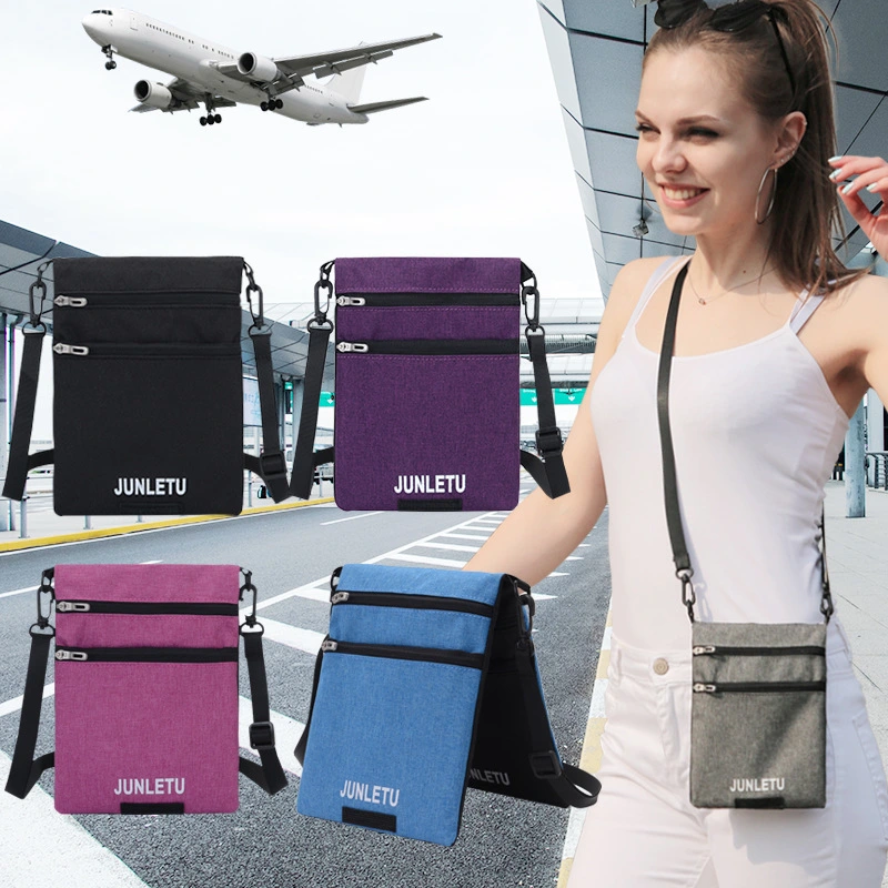 Travel Abroad Document Passport Halter Bag