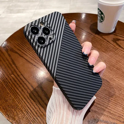 Carbon Fiber Lens All-inclusive Ultra-thin Protective Case Phone Case