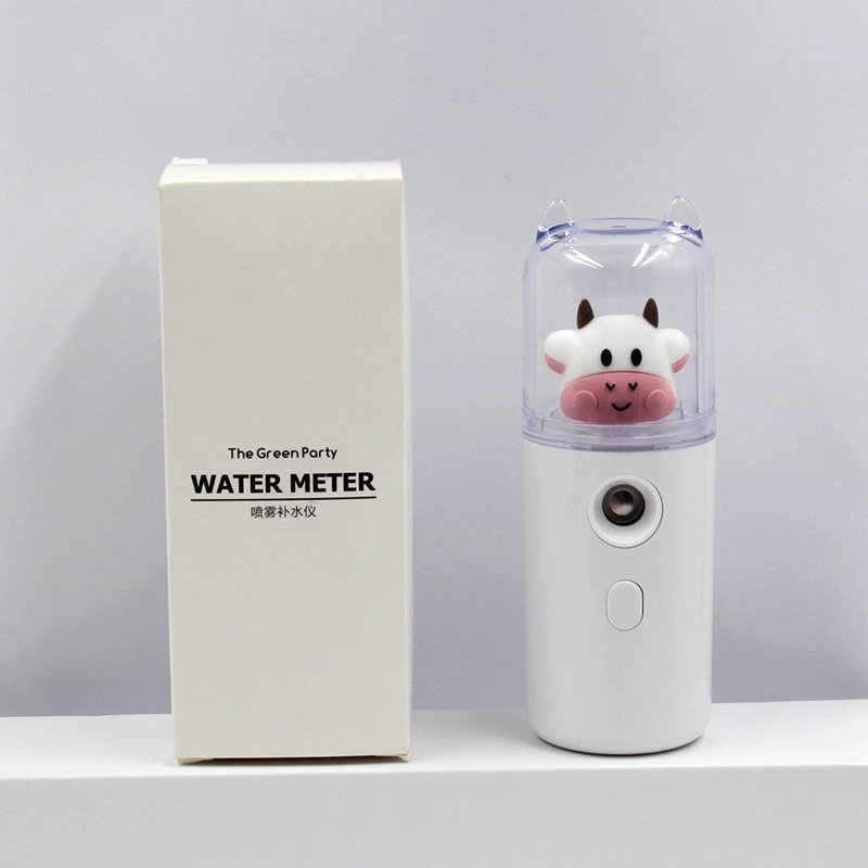 New Cartoon Cow USB Charging Portable Spray Beauty Instrument