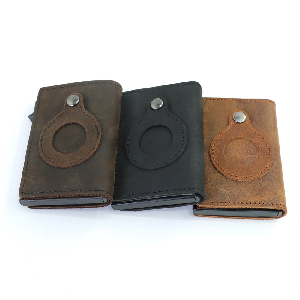 The First Layer Of Multi-card Slots Anti-theft Belt Positioning Leather Wallet