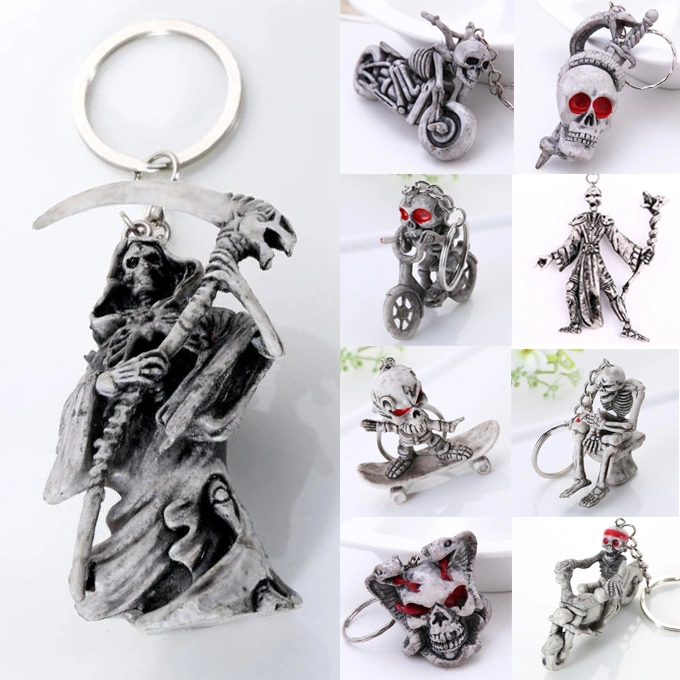 Skull Creative Keychain Rubber Pendant