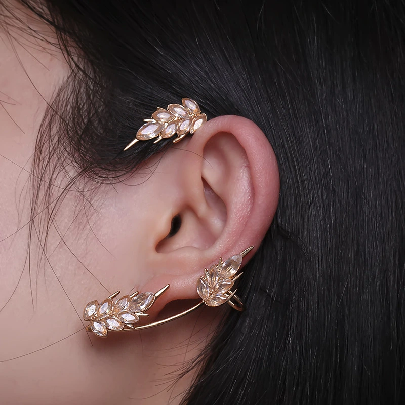Micro-inlaid Zircon Ear Hook Ear Clip