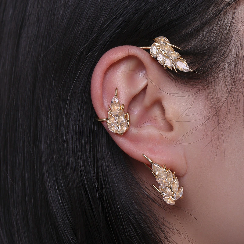 Micro-inlaid Zircon Ear Hook Ear Clip