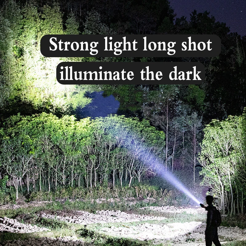 Outdoor Portable High-brightness Flashlight With Long Battery Life And Waterproof