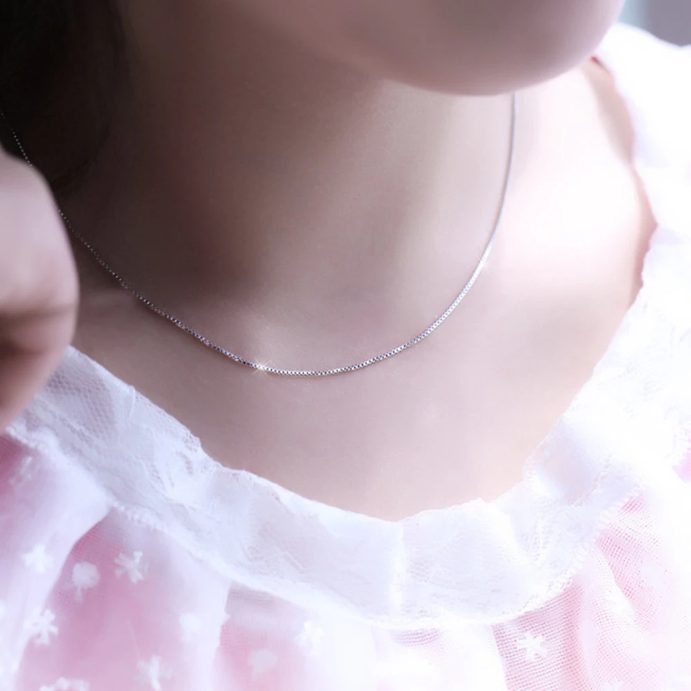 Box Necklace Fashion Clavicle Chain Jewelry