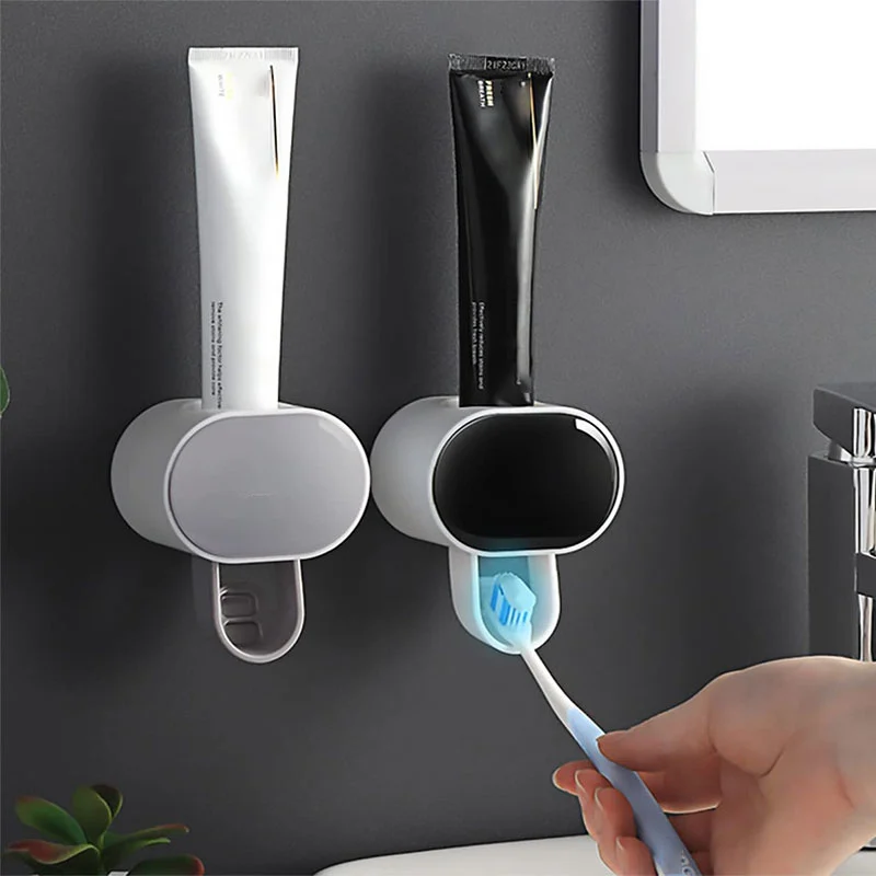 Wall Mounted Automatic Toothpaste Dispenser Squeeze