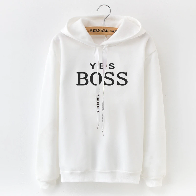 Letter Print Long Sleeve Sweatshirt Women