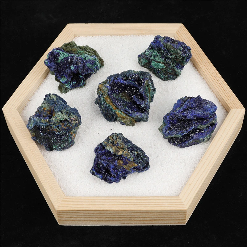 New Large Particle Natural Crystal Mineral Stone Azurite Stone Factory Wholesale Rough Stone Material