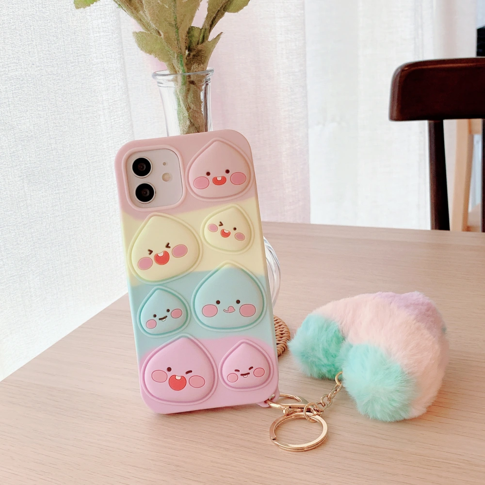 Camouflage Pinch Phone Case Rainbow Peach