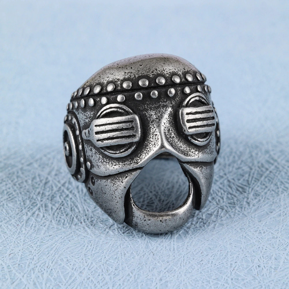 Vintage Accessories Skull Mask Stainless Steel Punk Men's Ring