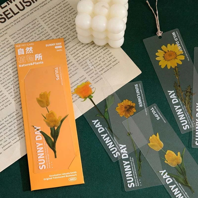 Dried Flower Bookmark Natural Plant Daisy Literary Bookmark