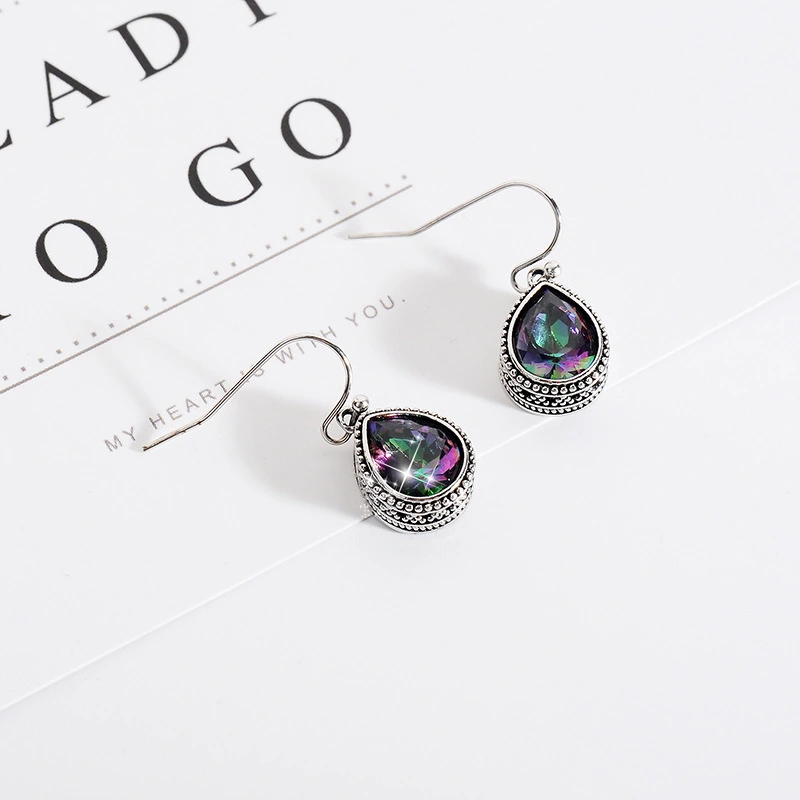 New Trendy Retro Colorful Drop Earrings