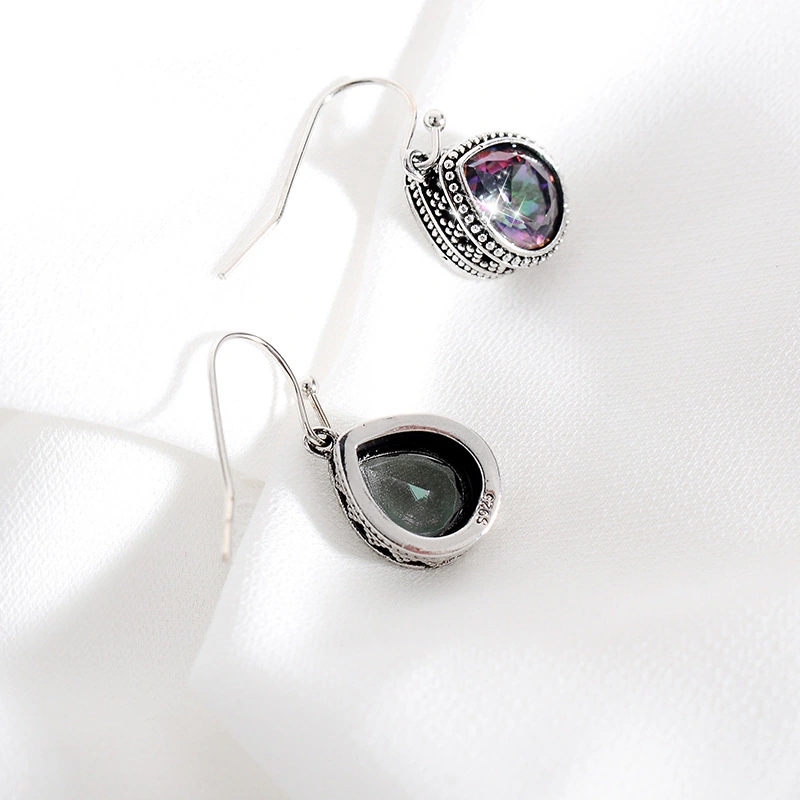 New Trendy Retro Colorful Drop Earrings