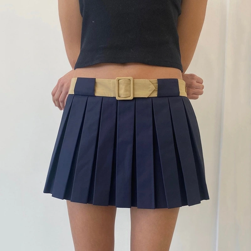 Autumn New Fashion High-waisted Slim-proof JK Short Skirt